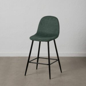 Taburete Verde Tejido-Metal Salón 46 X 48 X 96 Cm Taburete Verde Tejido-Metal Salón 46 X 48 X 96 Cm