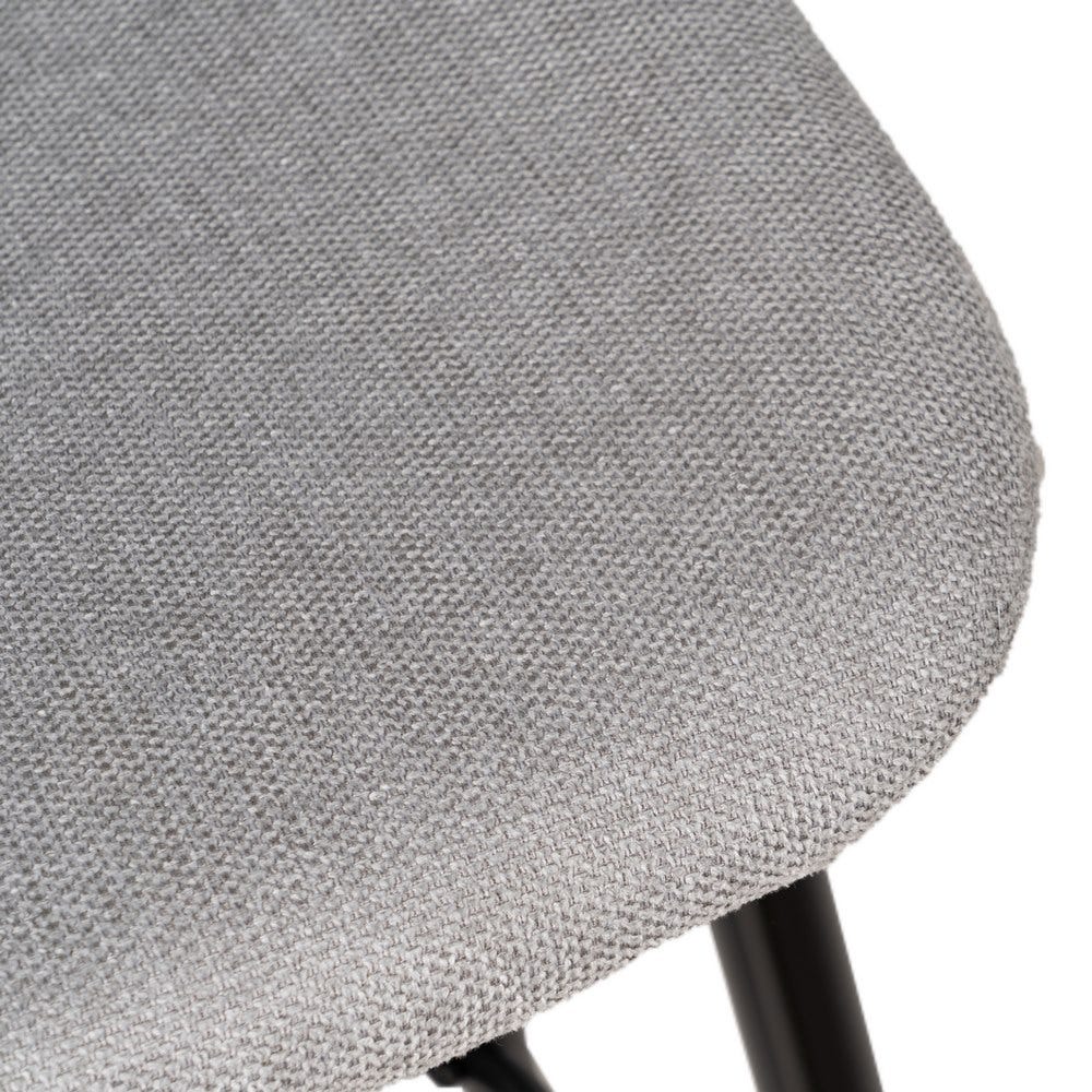Taburete Gris Tejido-Metal Salón 46 X 48 X 96 Cm Taburete Gris Tejido-Metal Salón 46 X 48 X 96 Cm