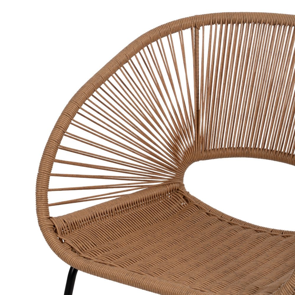 Silla Natural Pe-Acero Salón 57 X 58 X 81 Cm Silla Natural Pe-Acero Salón 57 X 58 X 81 Cm