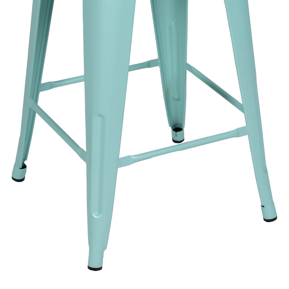 Taburete Turquesa Metal Dallas 42 X 42 X 61,20 Cm Taburete Turquesa Metal Dallas 42 X 42 X 61,20 Cm