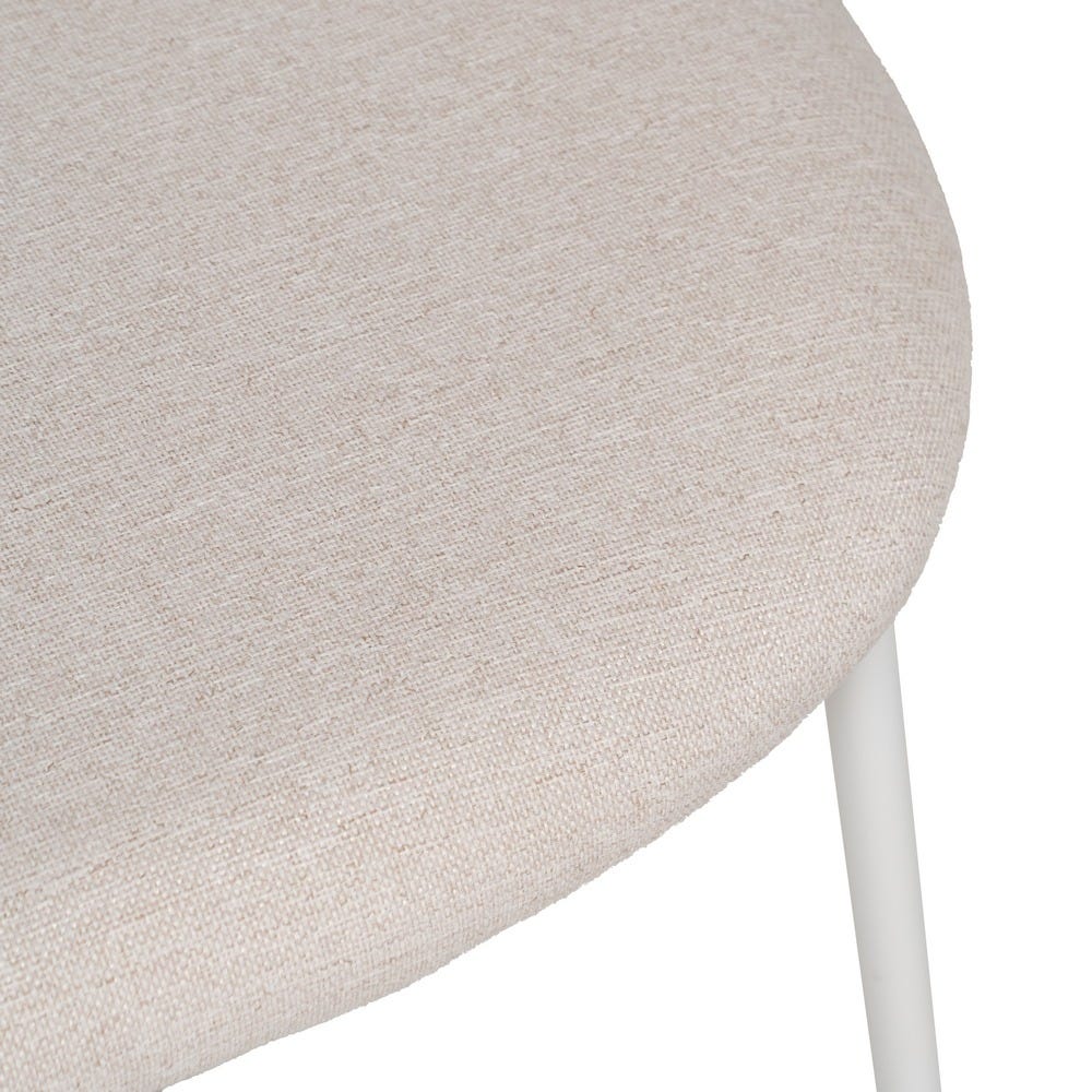Silla Crema Tejido-Metal Contract 51 X 52 X 79,50 Cm Silla Crema Tejido-Metal Contract 51 X 52 X 79,50 Cm