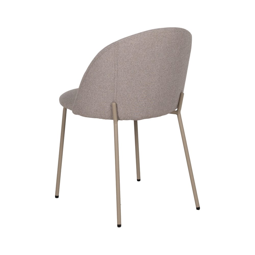 Silla Beige Tejido-Metal Contract 51 X 52 X 79,50 Cm Silla Beige Tejido-Metal Contract 51 X 52 X 79,50 Cm