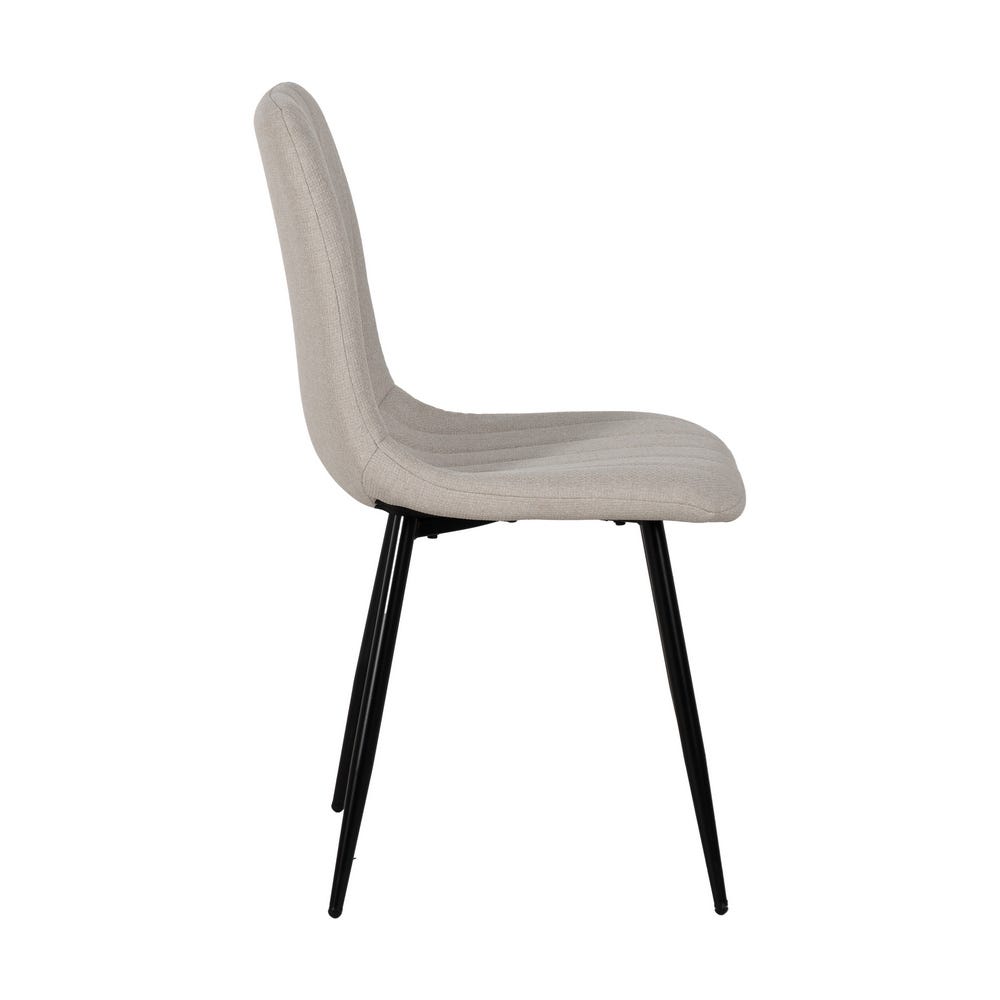 Silla Crema Tejido-Metal Salón 44 X 51 X 88 Cm Silla Crema Tejido-Metal Salón 44 X 51 X 88 Cm