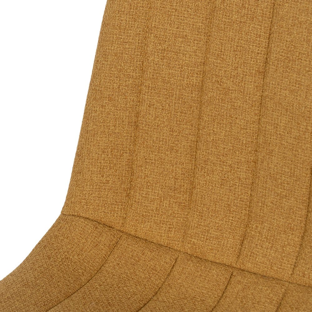 Silla Mostaza Tejido-Metal Salón 44 X 51 X 88 Cm Silla Mostaza Tejido-Metal Salón 44 X 51 X 88 Cm