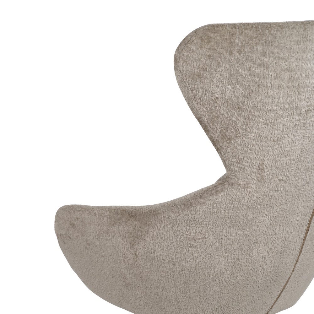 Sillón Giratorio Beige Tejido-Metal 75 X 80 X 110 Cm Sillón Giratorio Beige Tejido-Metal 75 X 80 X 110 Cm