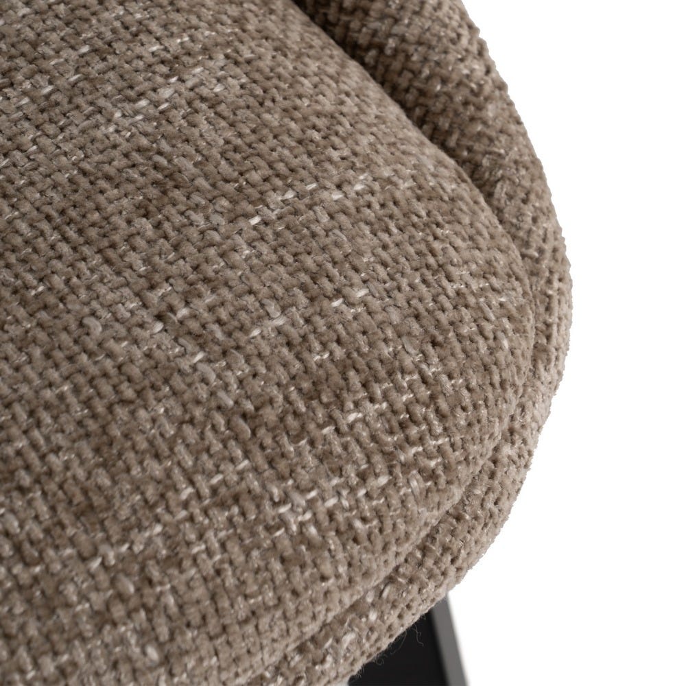 Silla Beige Tejido-Metal Salón 48 X 61 X 85 Cm Silla Beige Tejido-Metal Salón 48 X 61 X 85 Cm