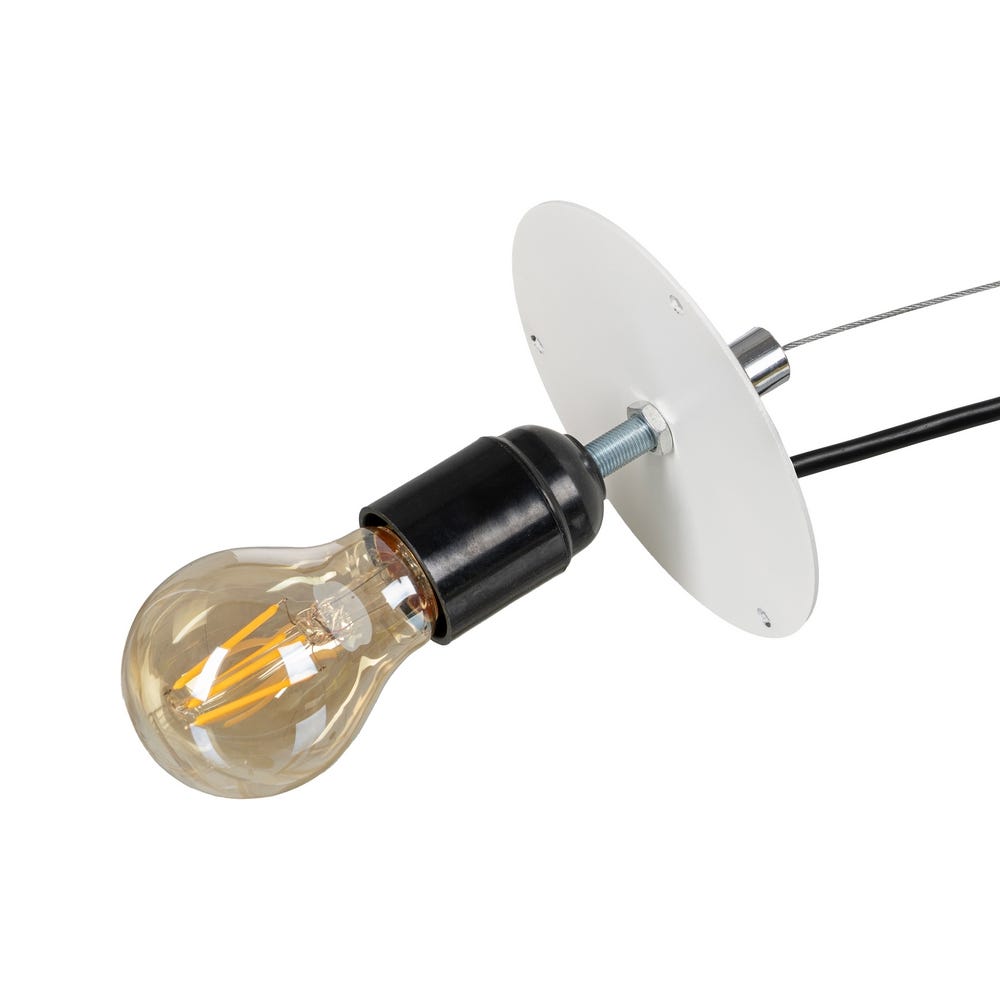 Lámpara Techo Beige Papel-Metal 49 X 49 X 40 Cm Lámpara Techo Beige Papel-Metal 49 X 49 X 40 Cm