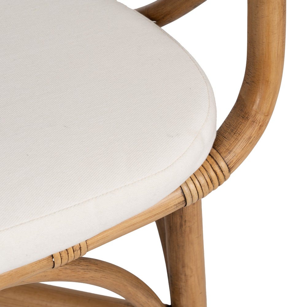 Sillón Natural Ratán Decoración 62 X 55 X 83 Cm Sillón Natural Ratán Decoración 62 X 55 X 83 Cm