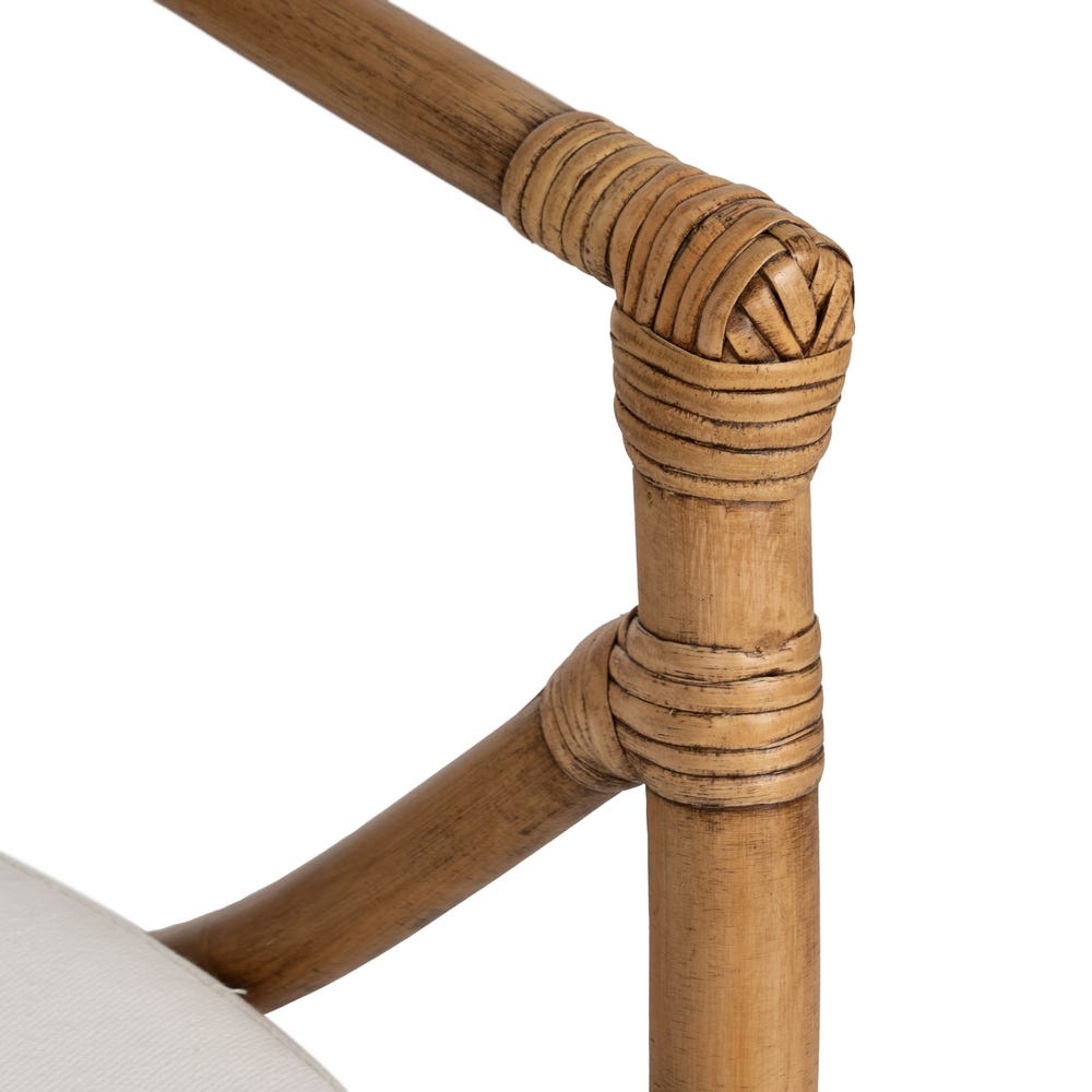 Sillón Natural Ratán Decoración 62 X 55 X 83 Cm Sillón Natural Ratán Decoración 62 X 55 X 83 Cm