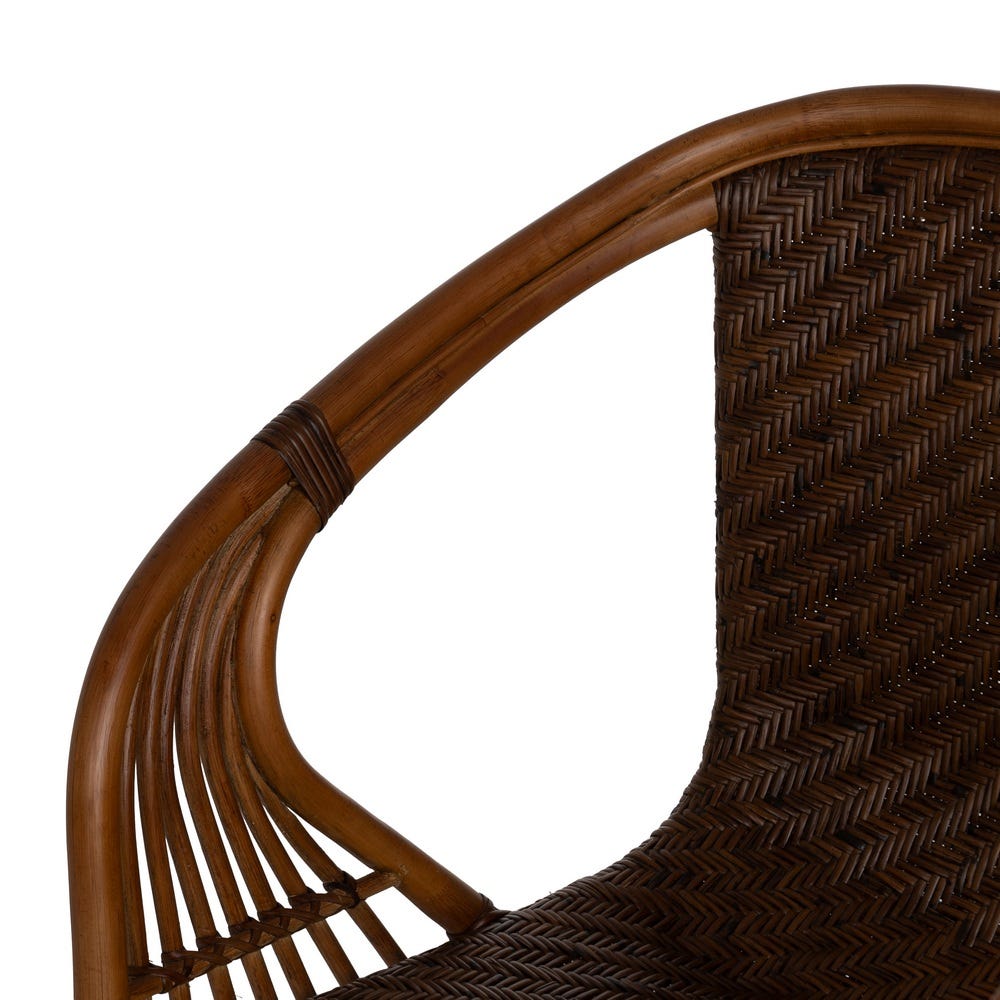 Sillón Natural Ratán Decoración 57 X 59 X 84 Cm Sillón Natural Ratán Decoración 57 X 59 X 84 Cm