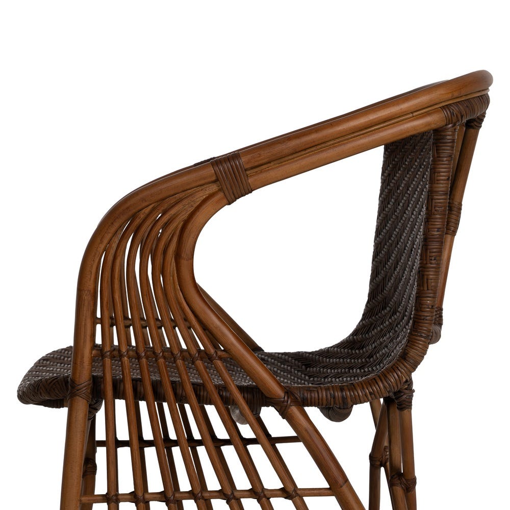 Sillón Natural Ratán Decoración 57 X 59 X 84 Cm Sillón Natural Ratán Decoración 57 X 59 X 84 Cm