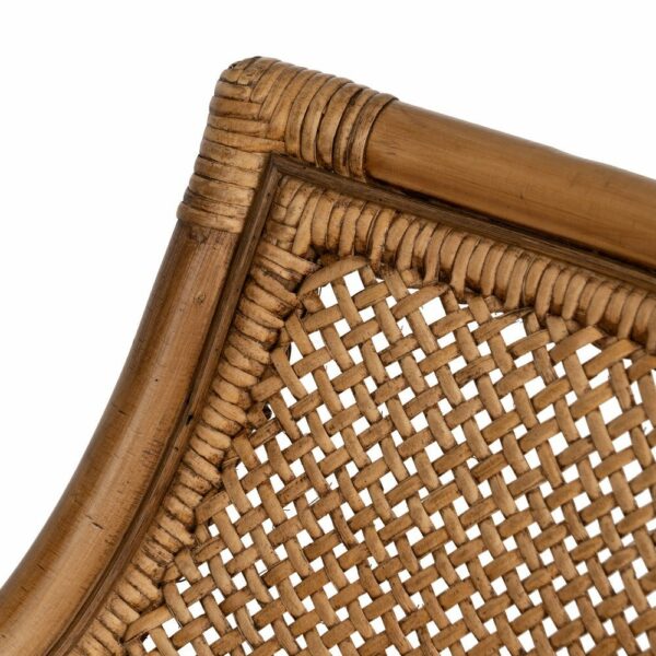 Sillón Marrón Ratán Decoración 56 X 54 X 84 Cm