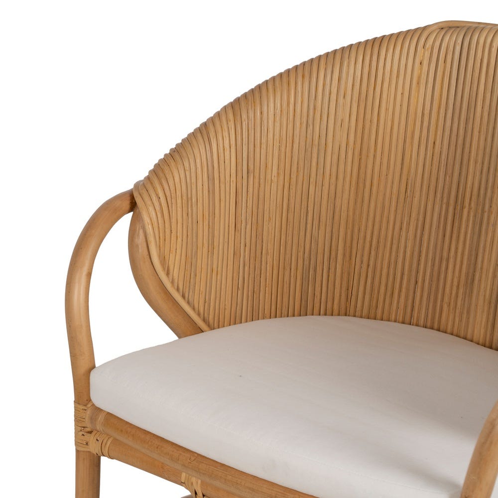 Sillón Natural Ratán Decoración 65 X 63 X 78 Cm Sillón Natural Ratán Decoración 65 X 63 X 78 Cm