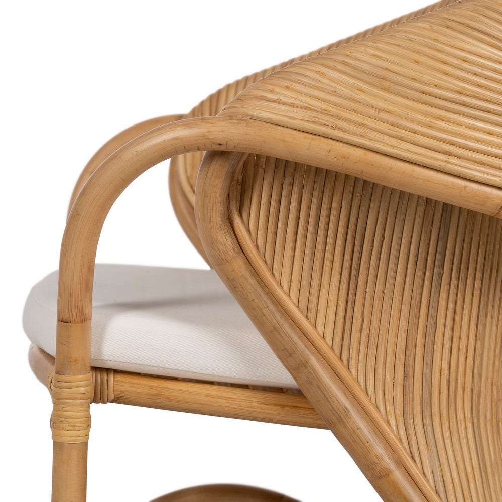 Sillón Natural Ratán Decoración 65 X 63 X 78 Cm Sillón Natural Ratán Decoración 65 X 63 X 78 Cm