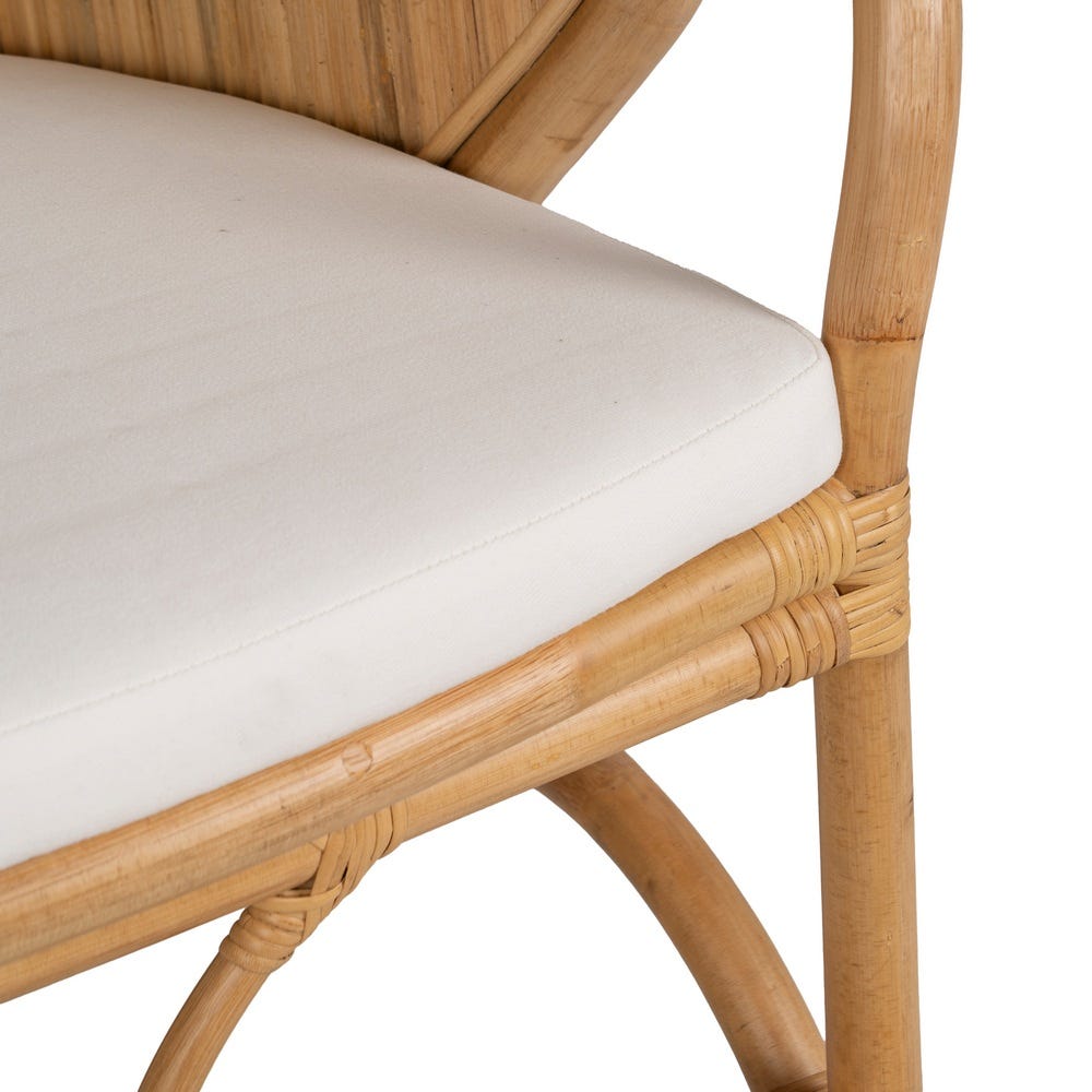 Sillón Natural Ratán Decoración 65 X 63 X 78 Cm Sillón Natural Ratán Decoración 65 X 63 X 78 Cm