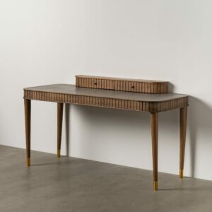 Escritorio Madera-Microcemento Salón 150 X 60 X 82 Cm Escritorio Madera-Microcemento Salón 150 X 60 X 82 Cm