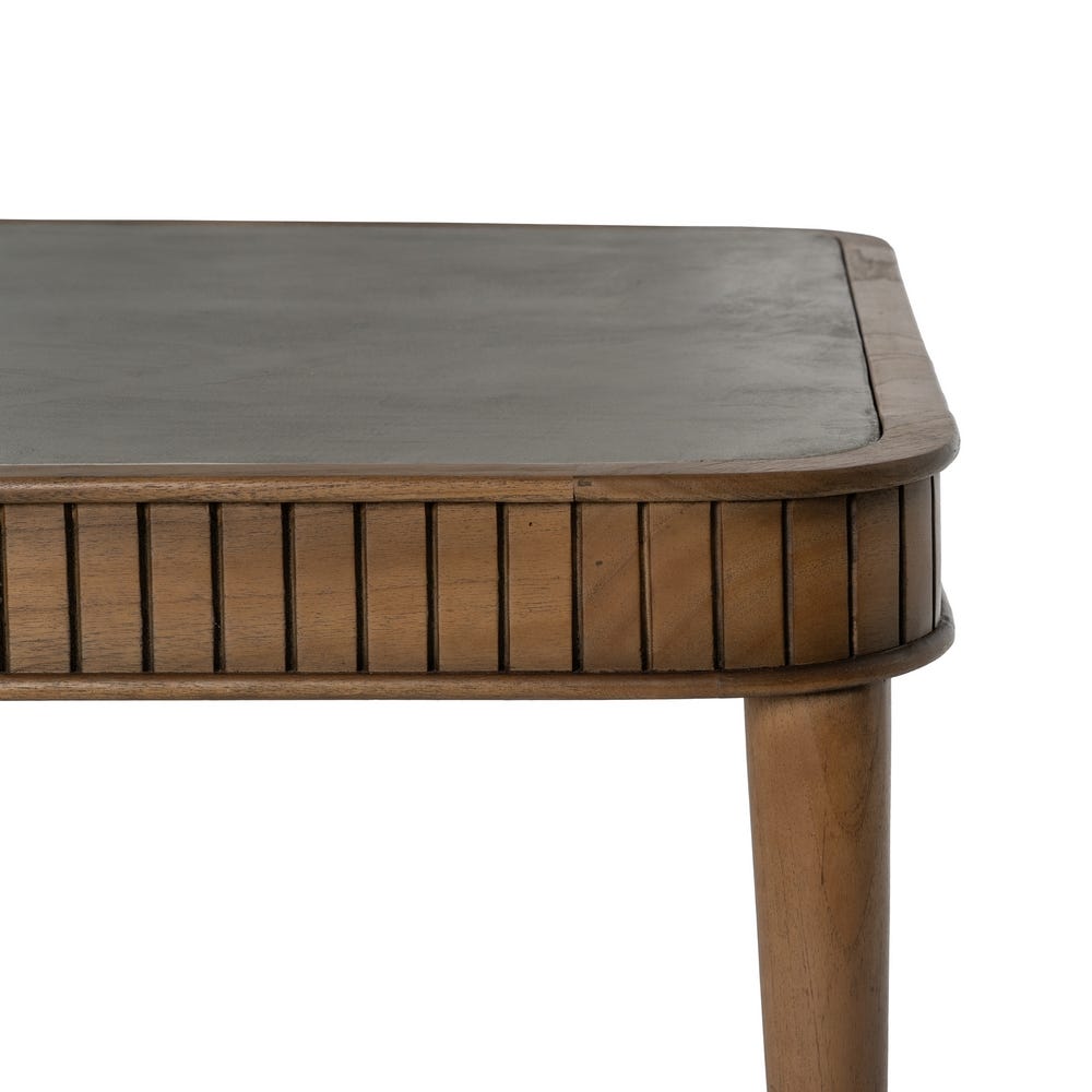 Mesa Comedor Madera-Microcemento Salón 220 X 100 X 76 Cm Mesa Comedor Madera-Microcemento Salón 220 X 100 X 76 Cm