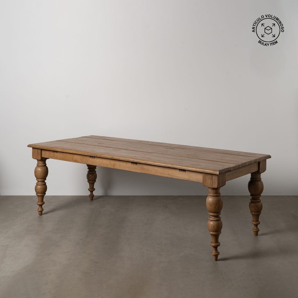 Mesa Comedor Madera De Roble Salón 240 X 98 X 77 Cm Mesa Comedor Madera De Roble Salón 240 X 98 X 77 Cm