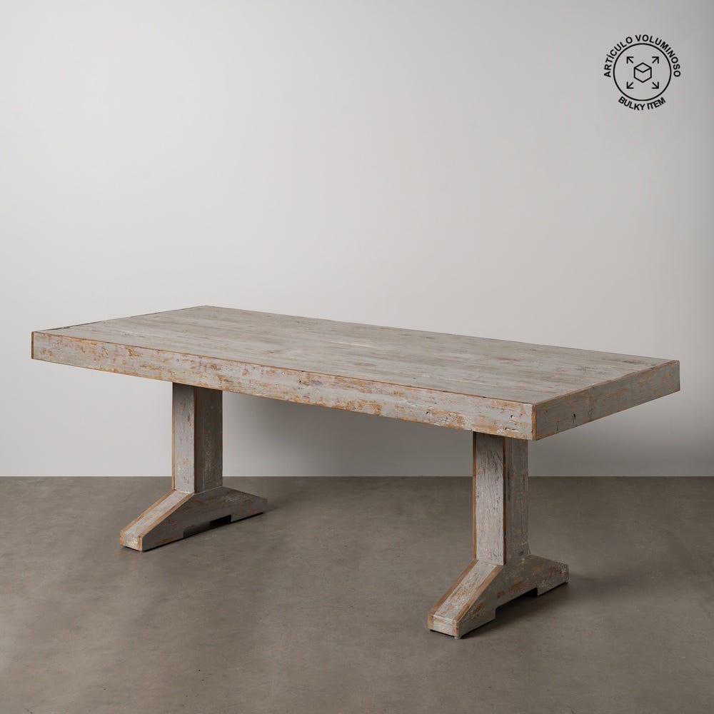 Mesa Comedor Madera Salón 220 X 90 X 76 Cm Mesa Comedor Madera Salón 220 X 90 X 76 Cm