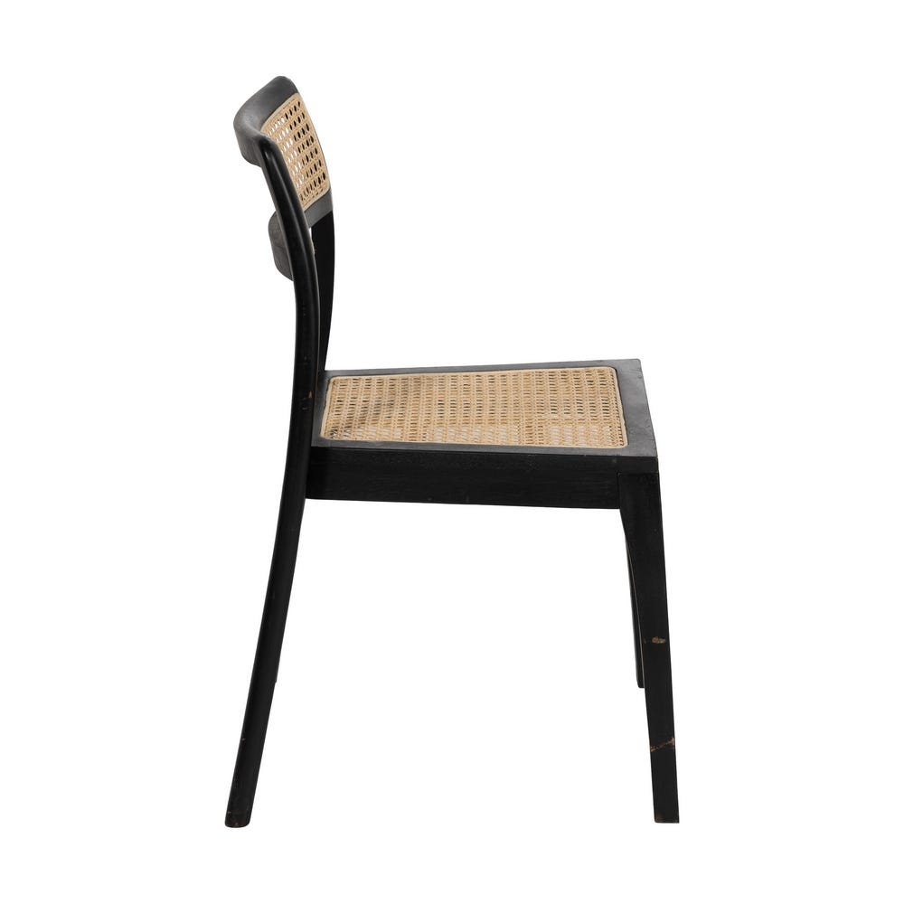 Silla Natural-Negro Madera Contract 55 X 53 X 79,50 Cm Silla Natural-Negro Madera Contract 55 X 53 X 79,50 Cm