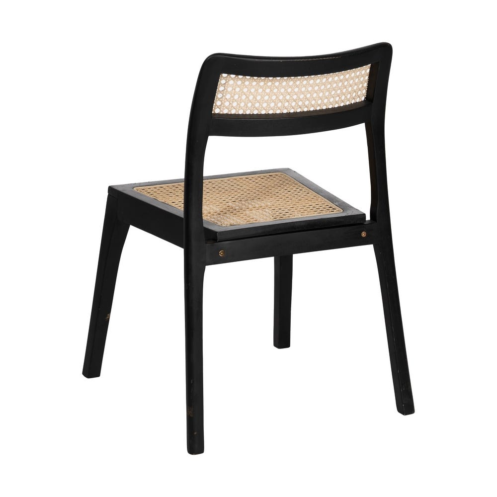 Silla Natural-Negro Madera Contract 55 X 53 X 79,50 Cm Silla Natural-Negro Madera Contract 55 X 53 X 79,50 Cm