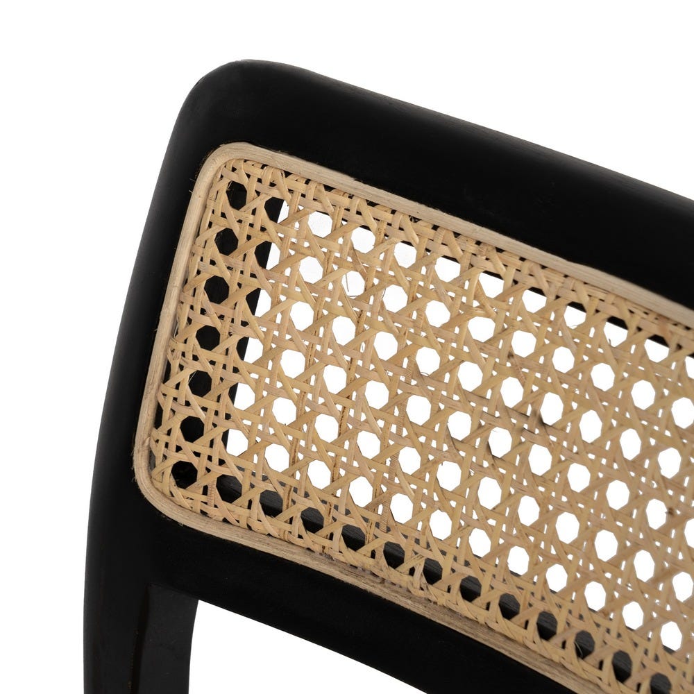 Silla Natural-Negro Madera Contract 55 X 53 X 79,50 Cm Silla Natural-Negro Madera Contract 55 X 53 X 79,50 Cm