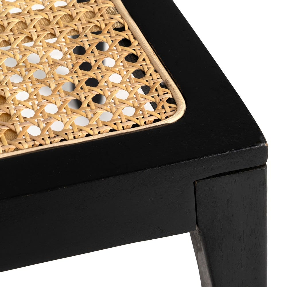 Silla Natural-Negro Madera Contract 55 X 53 X 79,50 Cm Silla Natural-Negro Madera Contract 55 X 53 X 79,50 Cm