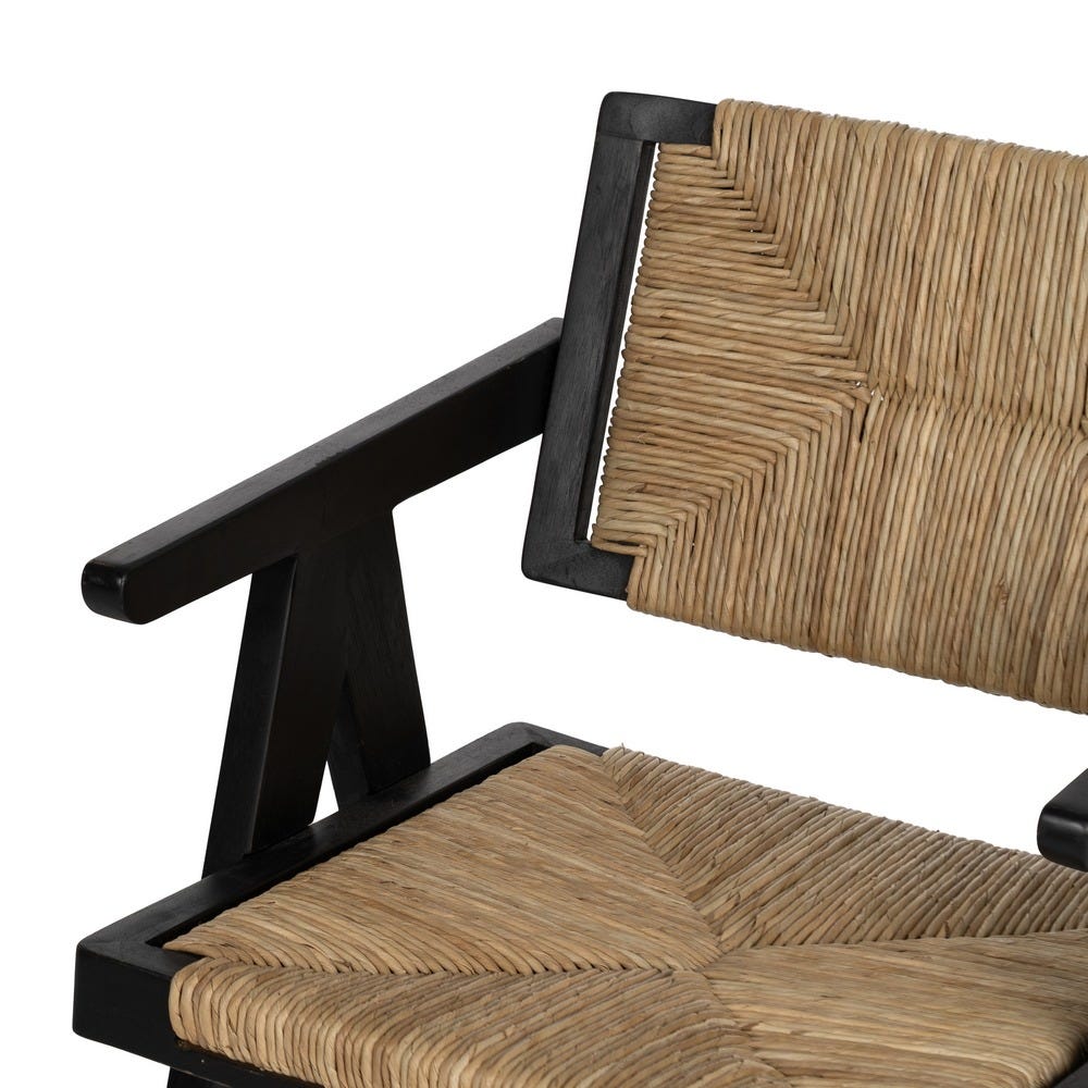 Silla Natural-Negro Madera 56 X 62 X 76,50 Cm Silla Natural-Negro Madera 56 X 62 X 76,50 Cm
