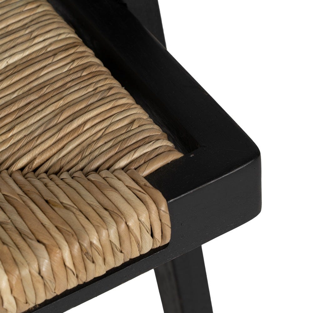 Silla Natural-Negro Madera 56 X 62 X 76,50 Cm Silla Natural-Negro Madera 56 X 62 X 76,50 Cm
