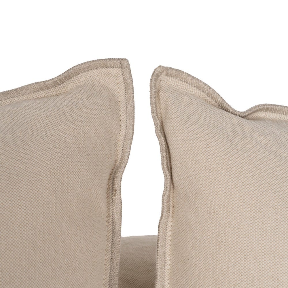 Chaise-Lounger Crema Tejido-Madera 300 X 161 X 90 Cm Chaise-Lounger Crema Tejido-Madera 300 X 161 X 90 Cm