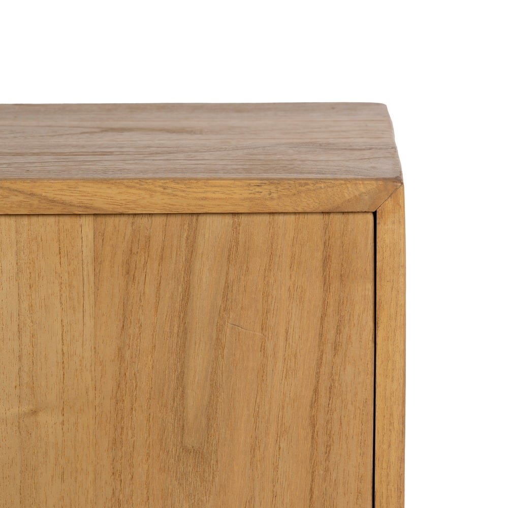 Aparador Natural Madera Mindi Salón 130 X 40 X 80 Cm Aparador Natural Madera Mindi Salón 130 X 40 X 80 Cm