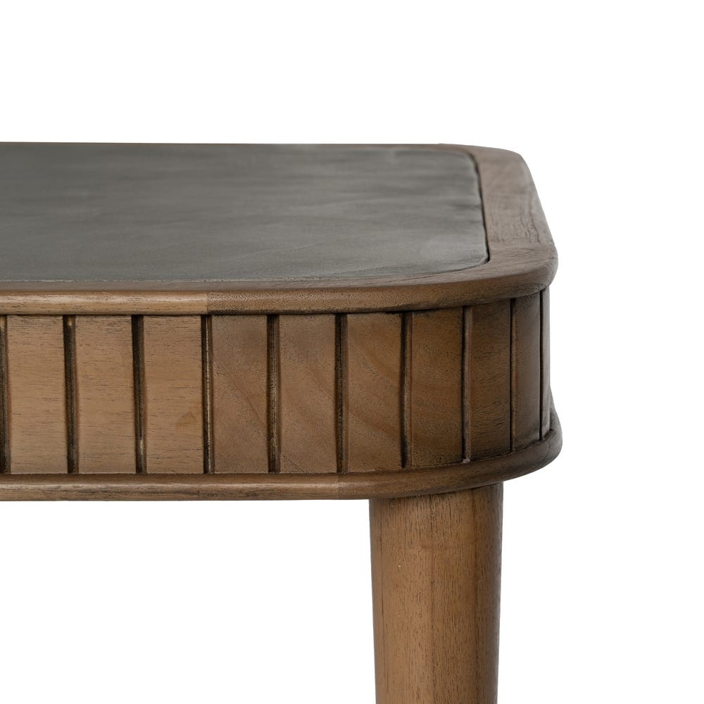 Mesa Comedor Madera-Microcemento Salón 180 X 80 X 76 Cm Mesa Comedor Madera-Microcemento Salón 180 X 80 X 76 Cm