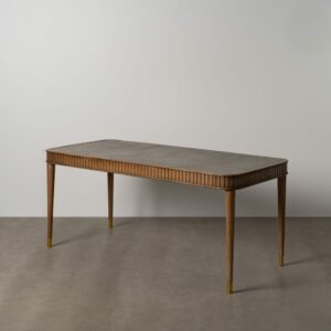 Mesa Comedor Madera-Microcemento Salón 180 X 80 X 76 Cm Mesa Comedor Madera-Microcemento Salón 180 X 80 X 76 Cm