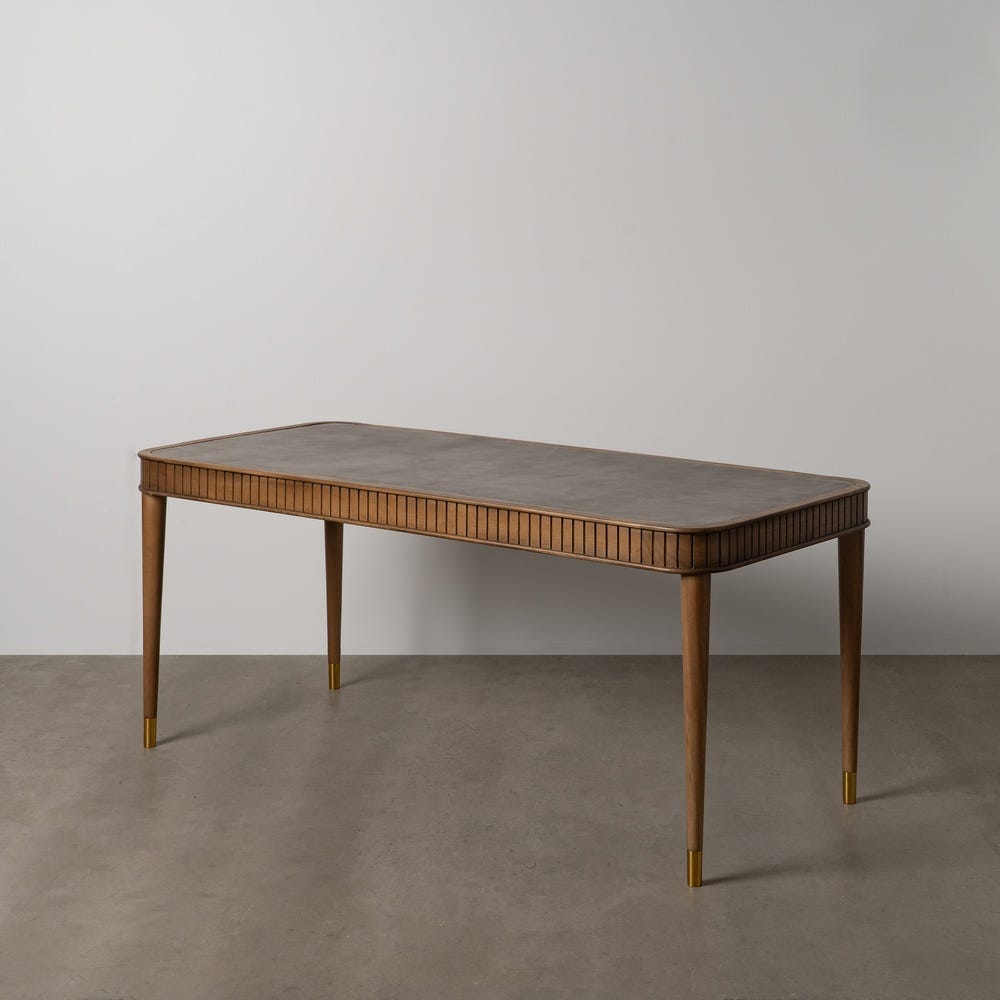 Mesa Comedor Madera-Microcemento Salón 180 X 80 X 76 Cm Mesa Comedor Madera-Microcemento Salón 180 X 80 X 76 Cm