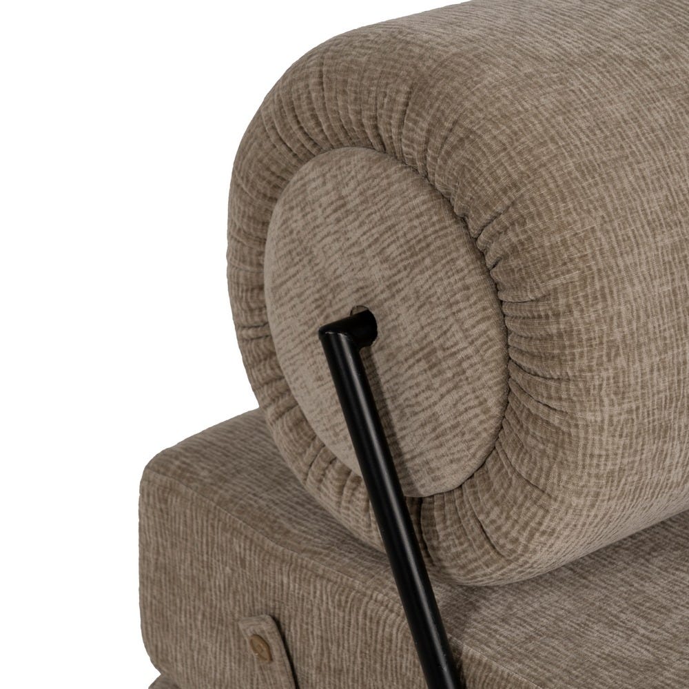 Sofá Beige Tejido-Madera Salón 89 X 101 X 71 Cm Sofá Beige Tejido-Madera Salón 89 X 101 X 71 Cm