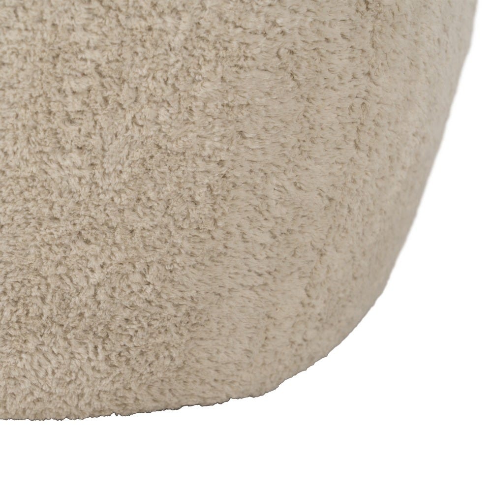 Puf Beige Tejido Salón 60 X 60 X 33 Cm Puf Beige Tejido Salón 60 X 60 X 33 Cm