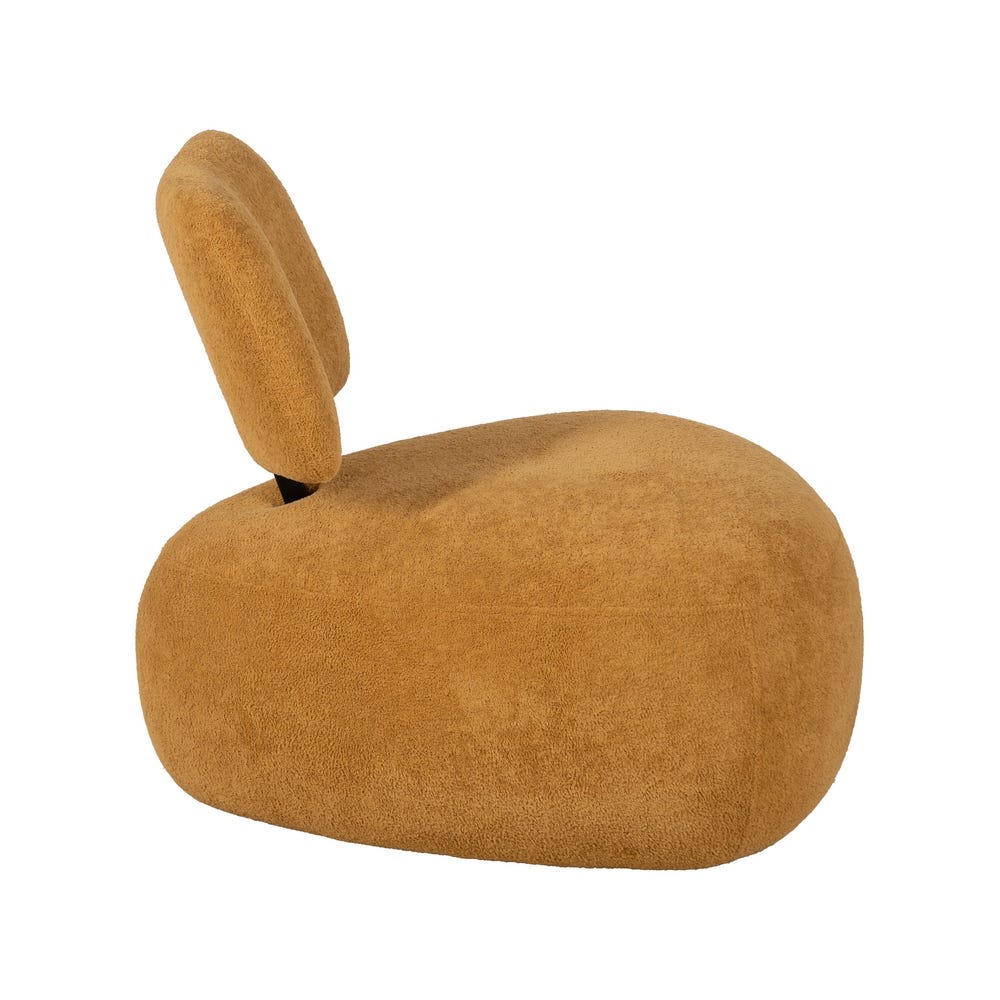 Sillón Mostaza Tejido Salón 67 X 73 X 67 Cm Sillón Mostaza Tejido Salón 67 X 73 X 67 Cm