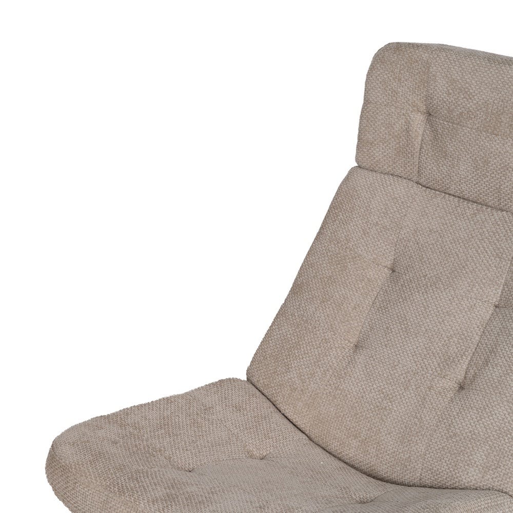 Sillón Giratorio Beige Tejido-Metal 65 X 98 X 93 Cm Sillón Giratorio Beige Tejido-Metal 65 X 98 X 93 Cm