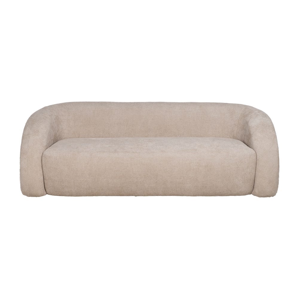 Sofá Beige Tejido Salón 200 X 89 X 61 Cm Sofá Beige Tejido Salón 200 X 89 X 61 Cm