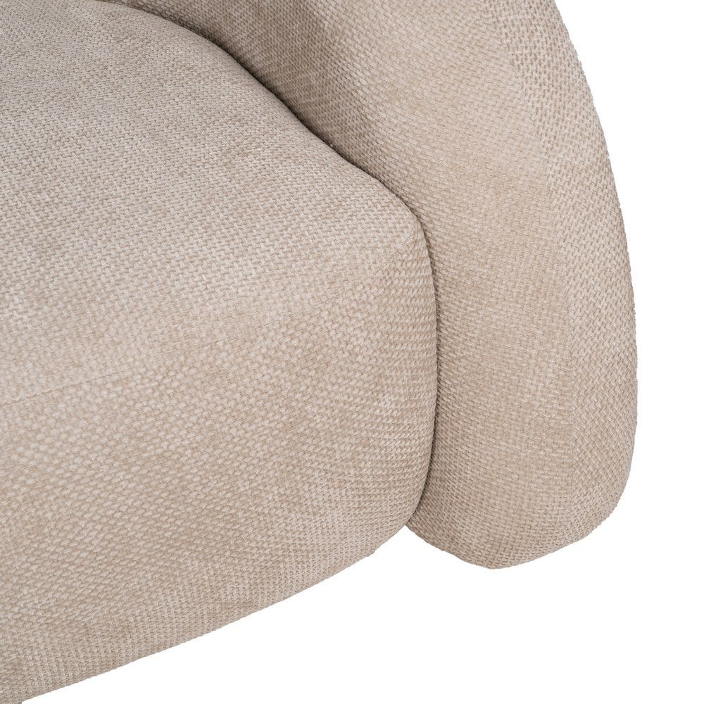 Sofá Beige Tejido Salón 200 X 89 X 61 Cm Sofá Beige Tejido Salón 200 X 89 X 61 Cm