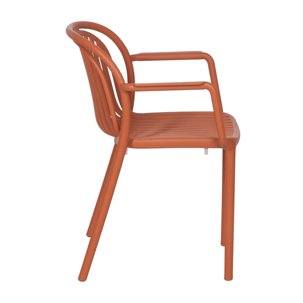 Silla Terracota Polipropileno Contract 57 X 57 X 78 Cm Silla Terracota Polipropileno Contract 57 X 57 X 78 Cm