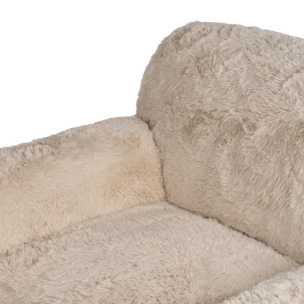 Sillón Beige Tejido 124 X 107 X 79,50 Cm Sillón Beige Tejido 124 X 107 X 79,50 Cm