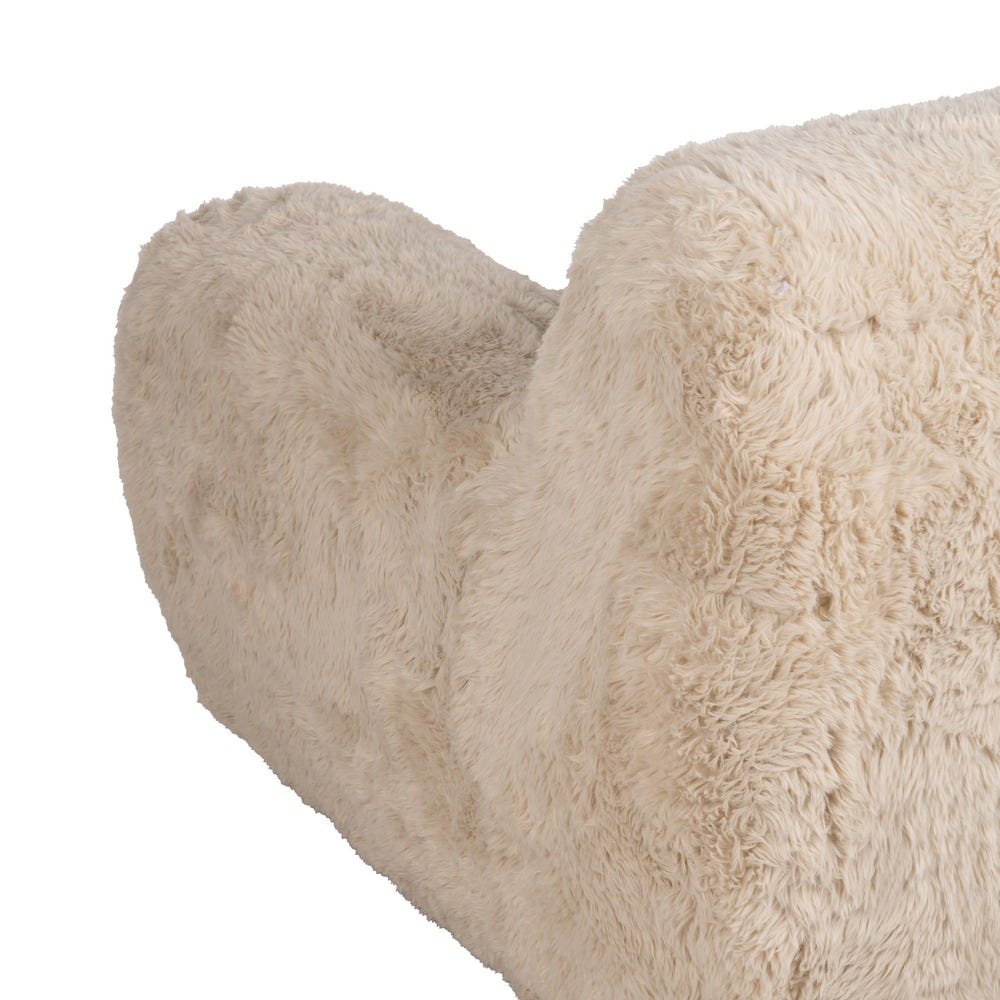 Sillón Beige Tejido 124 X 107 X 79,50 Cm Sillón Beige Tejido 124 X 107 X 79,50 Cm