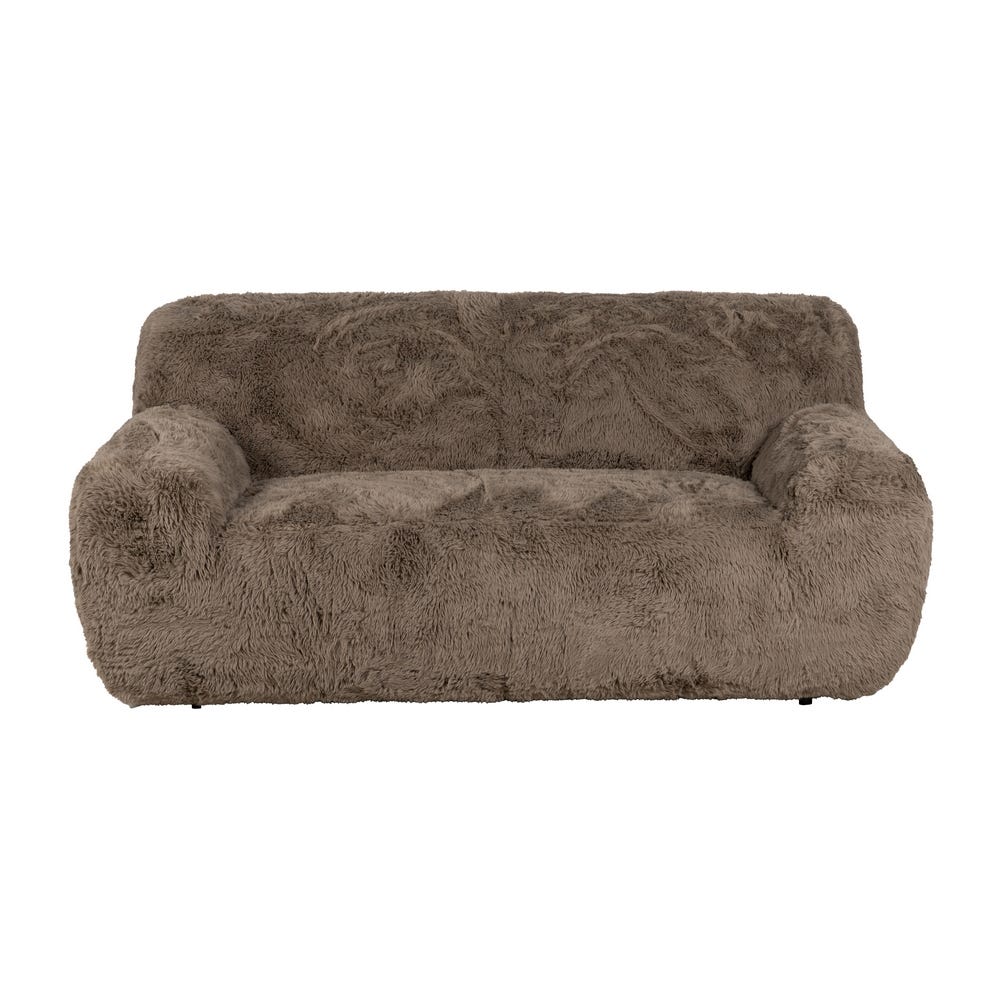 Sofá 2 Plazas Taupe Tejido 185 X 107 X 79,50 Cm Sofá 2 Plazas Taupe Tejido 185 X 107 X 79,50 Cm