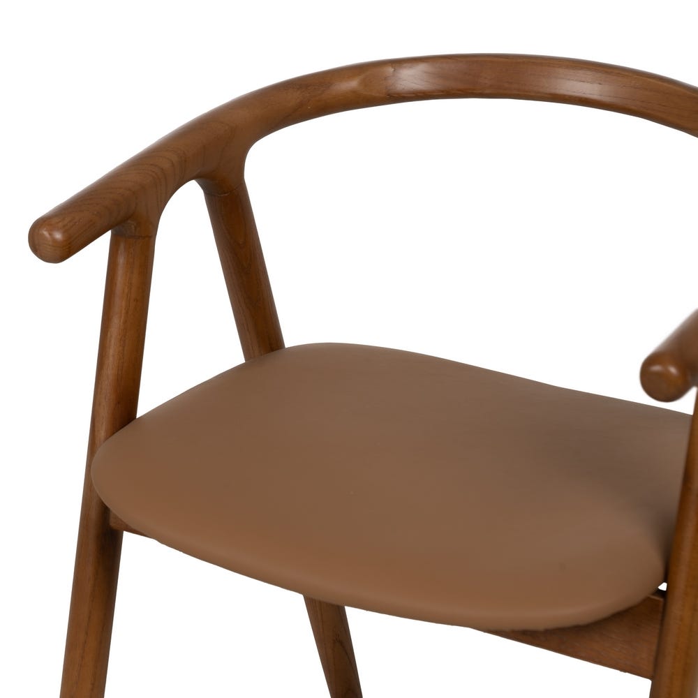 Silla Marrón Madera De Olmo 47 X 46 X 71 Cm Silla Marrón Madera De Olmo 47 X 46 X 71 Cm