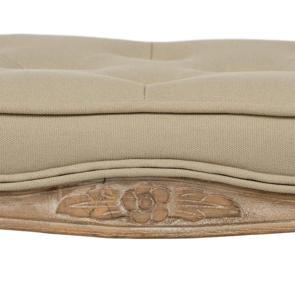 Banqueta Natural-Beige Tejido-Madera 50 X 36 X 47 Cm Banqueta Natural-Beige Tejido-Madera 50 X 36 X 47 Cm