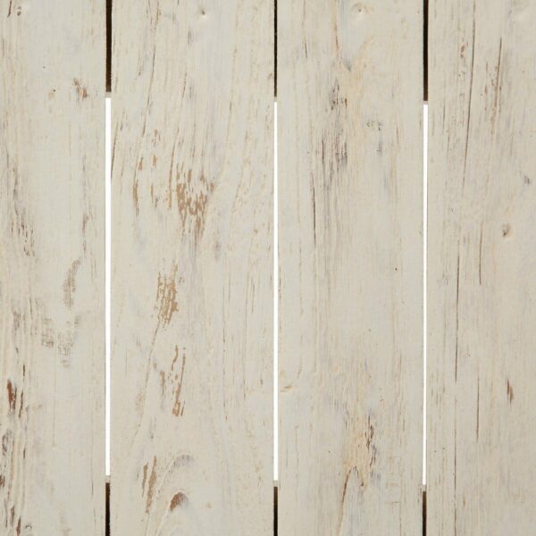 Banqueta Blanco Rozado Madera De Teca 120 X 30 X 45 Cm