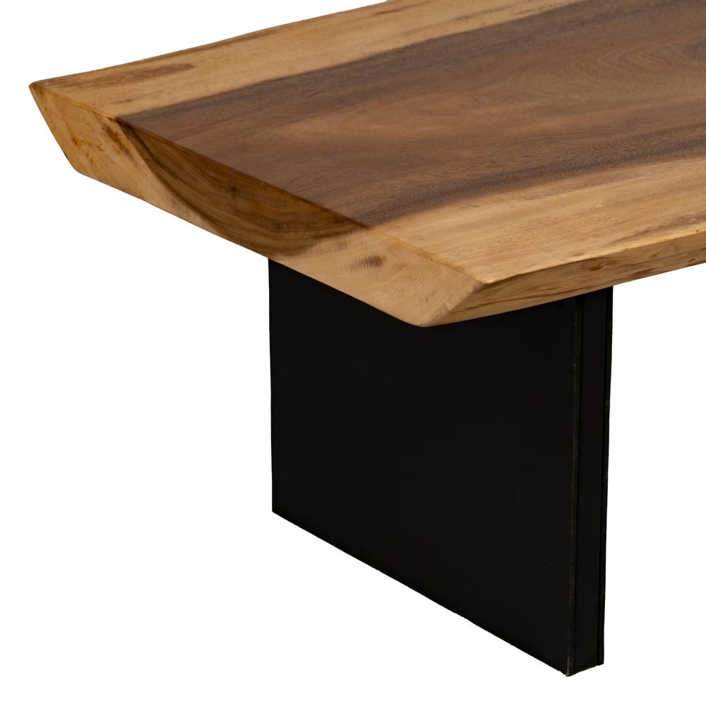 Mesa Centro Natural Madera-Hierro Salón 150 X 70 X 45 Cm Mesa Centro Natural Madera-Hierro Salón 150 X 70 X 45 Cm