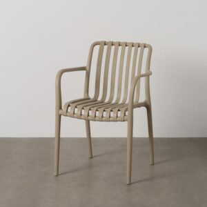 Silla Beige Polipropileno Exterior 56 X 57 X 81 Cm