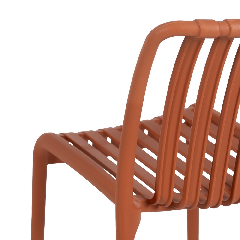 Silla Terracota Polipropileno Exterior 50 X 58 X 80 Cm Silla Terracota Polipropileno Exterior 50 X 58 X 80 Cm
